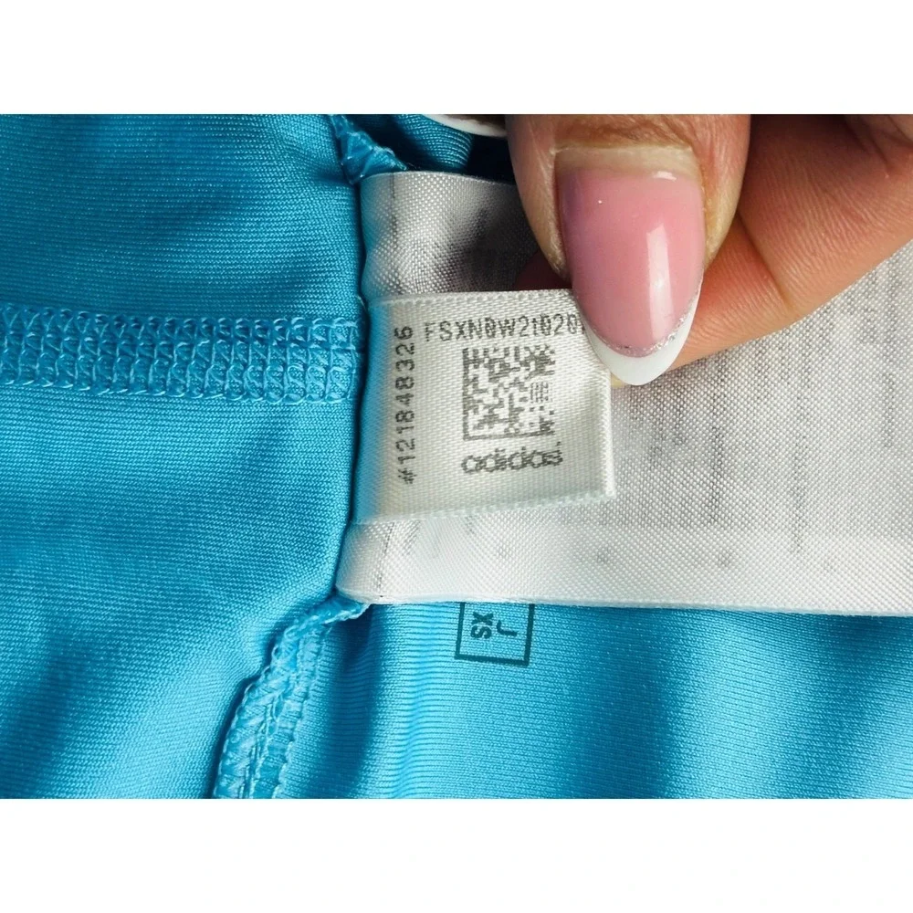 Adidas Skort Women XS Blue Athletic‎ Pockets Stretch Pull On Tennis Activewear